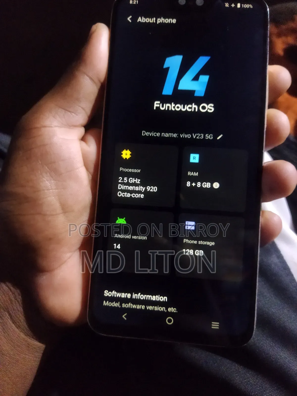 Vivo V23 5G 128 GB Gold