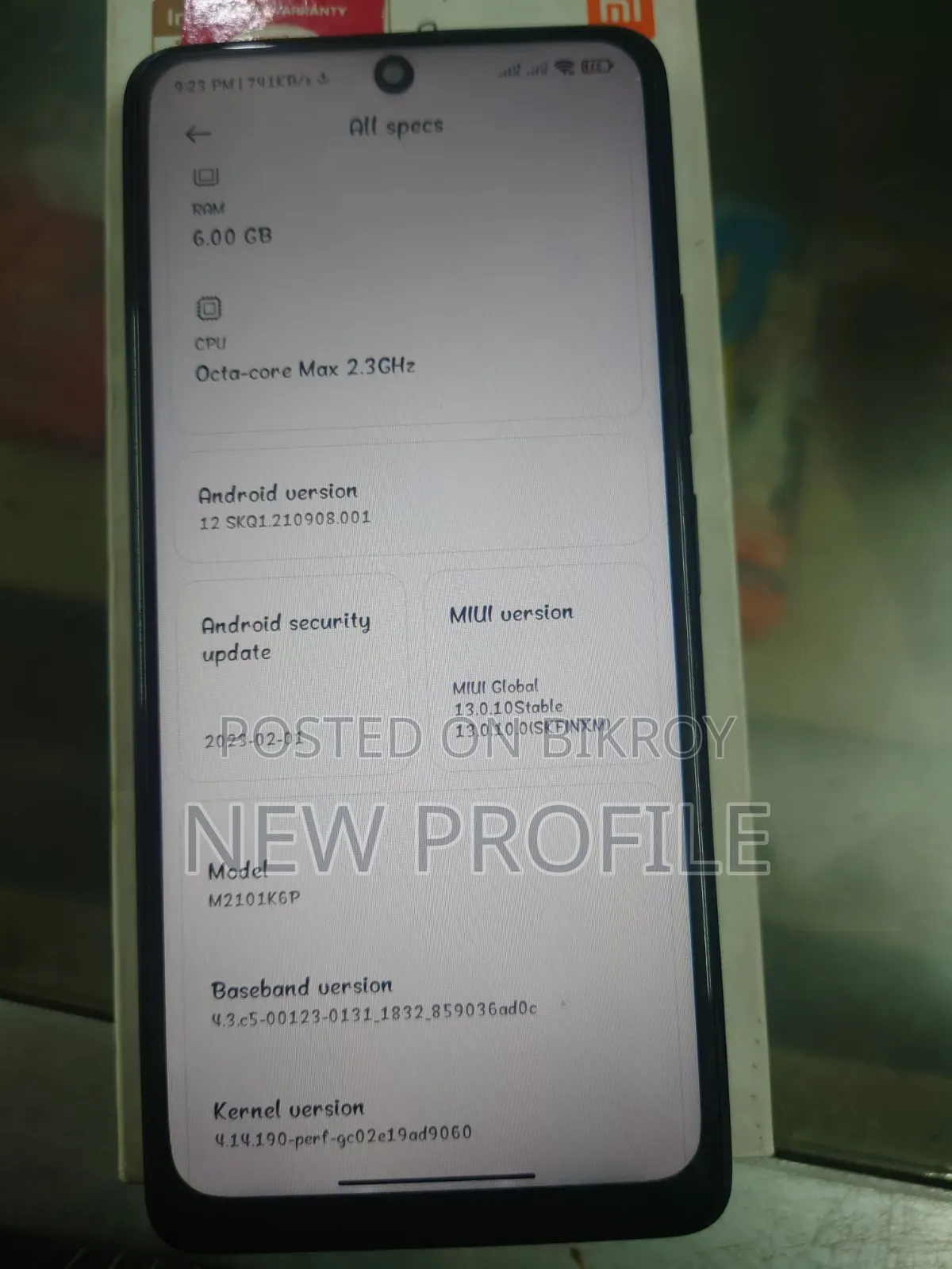 Xiaomi Redmi Note 10 Pro ১২৮ জিবি ব্ল্যাক