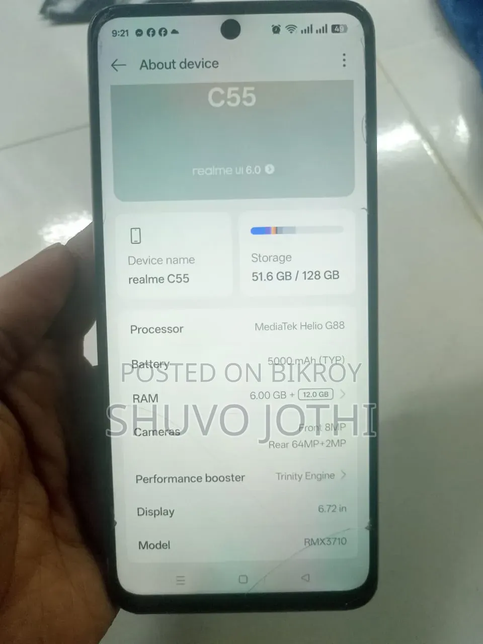 Realme C55 128 GB Gold