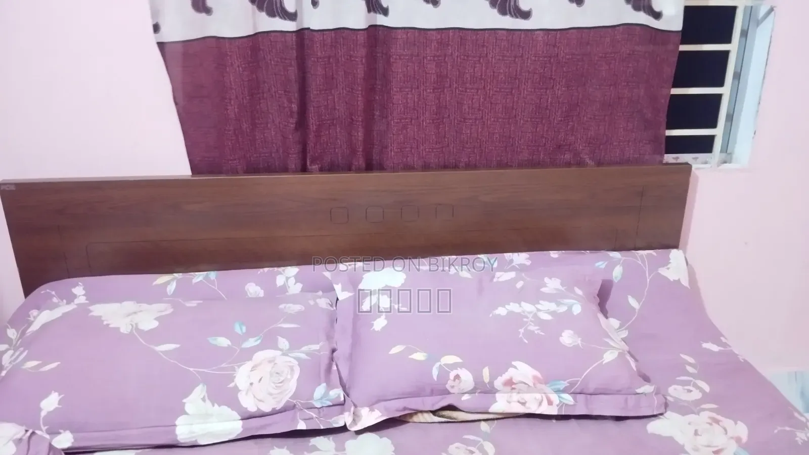 An MFC Board bed and wardrobe will be sold