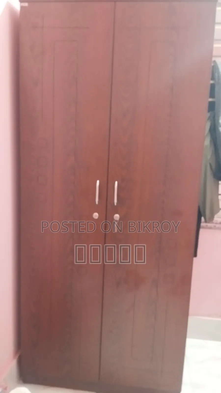 An MFC Board bed and wardrobe will be sold