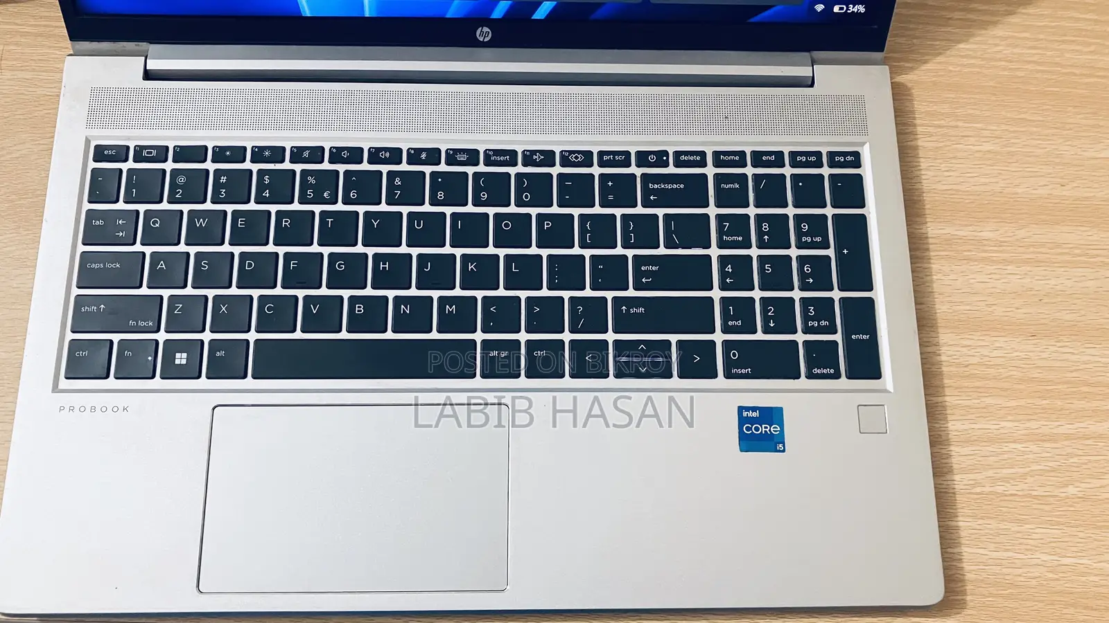 ল্যাপটপ HP ProBook 450 G8 ১৬জিবি ইন্টেল কোর i5 এসএসডি ৫১২জিবি