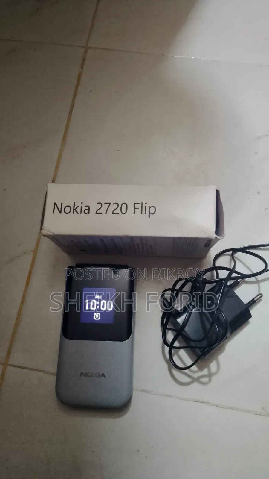 Title: Nokia 2720 Flip Phone, with Box and Charger — Condition Brand New