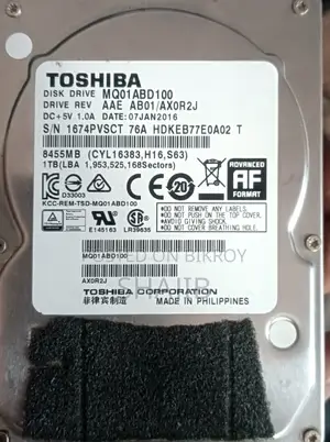 Tohiba HDD 1 Tb