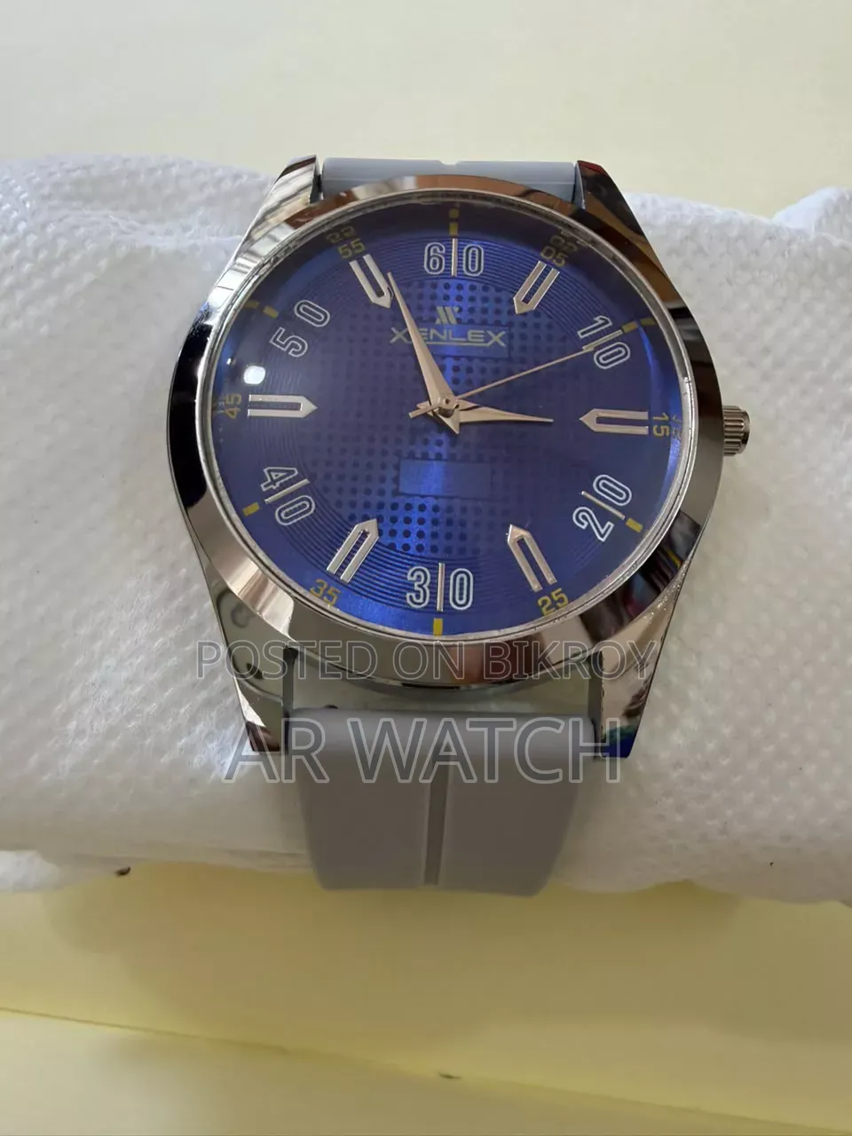 Sunburst Blue-Dial Magnetic Lock Watch