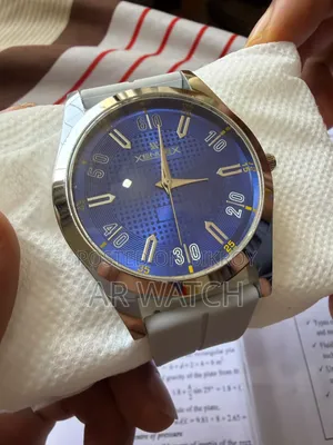 Sunburst Blue-Dial Magnetic Lock Watch