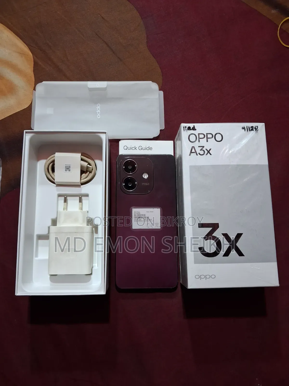 Oppo A3x 128 GB Red