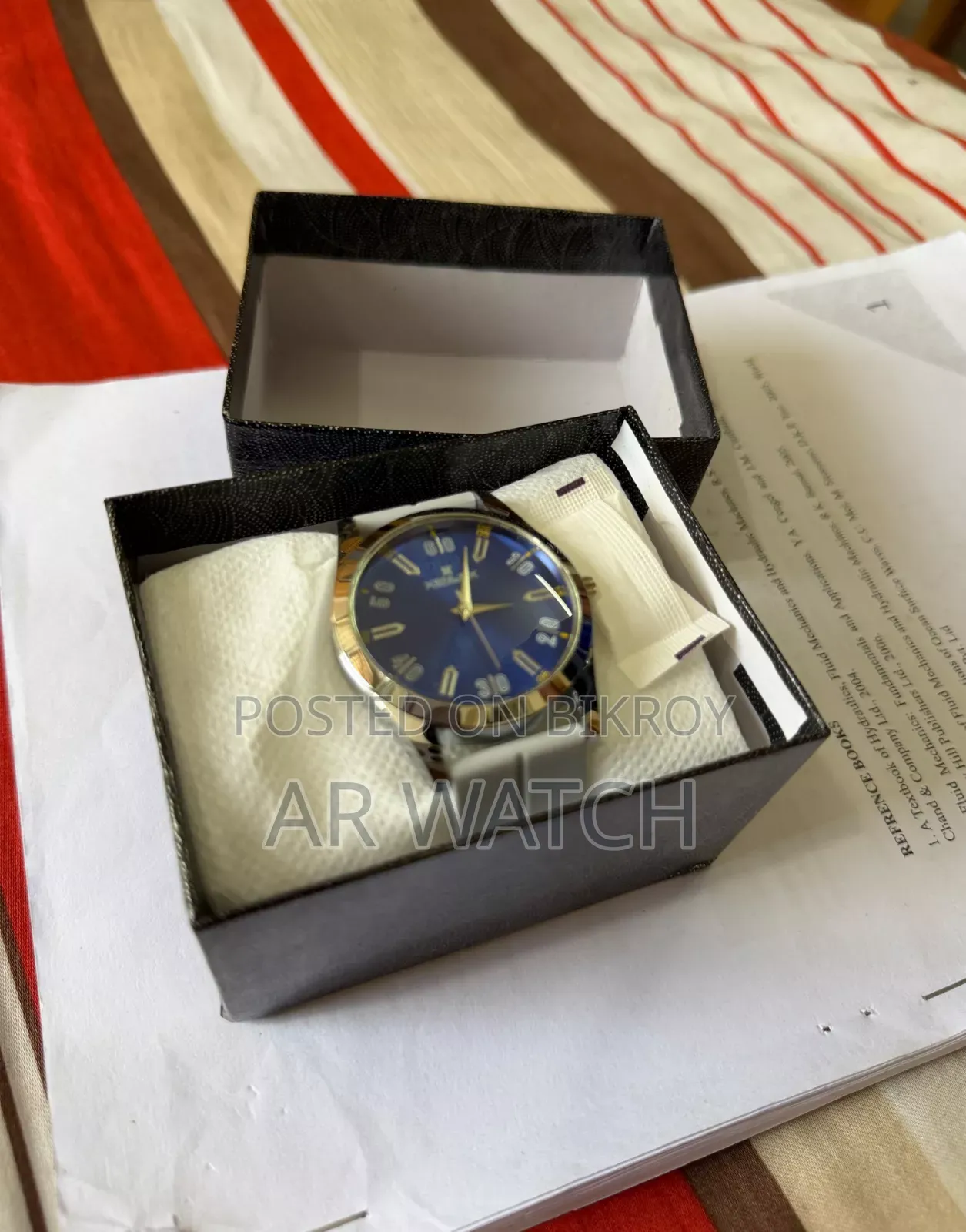 Sunburst Blue-Dial Magnetic Lock Watch