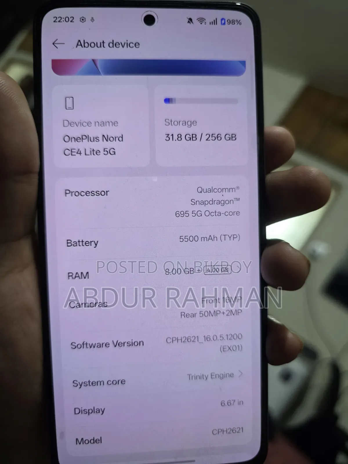 OnePlus Nord CE4 Lite 256 GB Gray