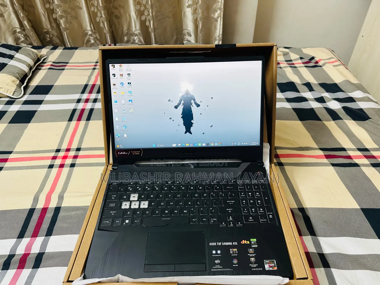 New Laptop Asus TUF Gaming A15 8GB AMD Ryzen 7 SSD 512GB