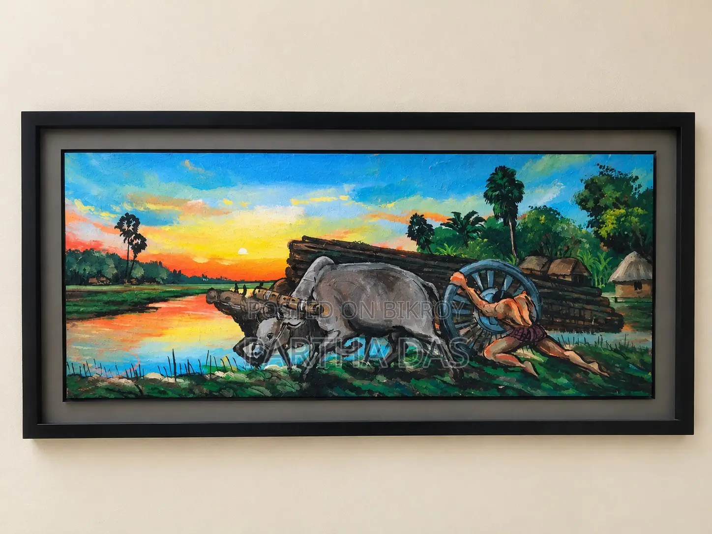 বিক্রির জন্য সুন্দর ঐতিহ্যবাহী গ্রামীণ পেইন্টিং