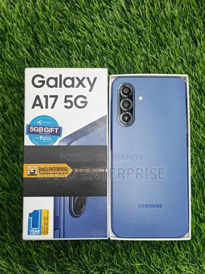 স্যামসাং গ্যালাক্সি এ১৭ ৫জি ২৫৬ জিবি ব্ল্যাক