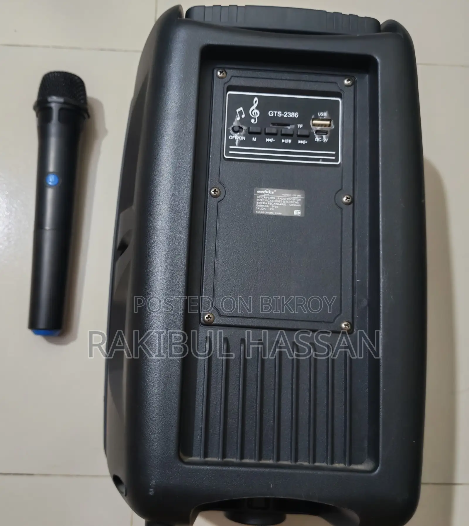 Greatnice 8 Inch Wireless Speaker With Mic