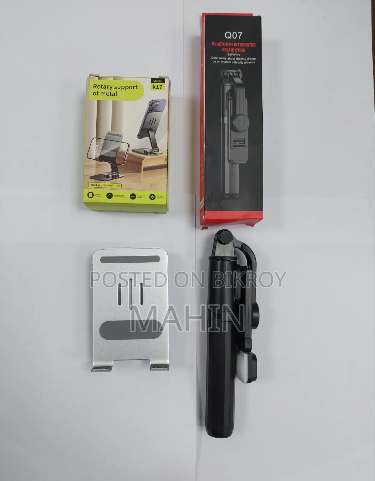 2 in 1 Mobile Stand & Selfie Stick Combo