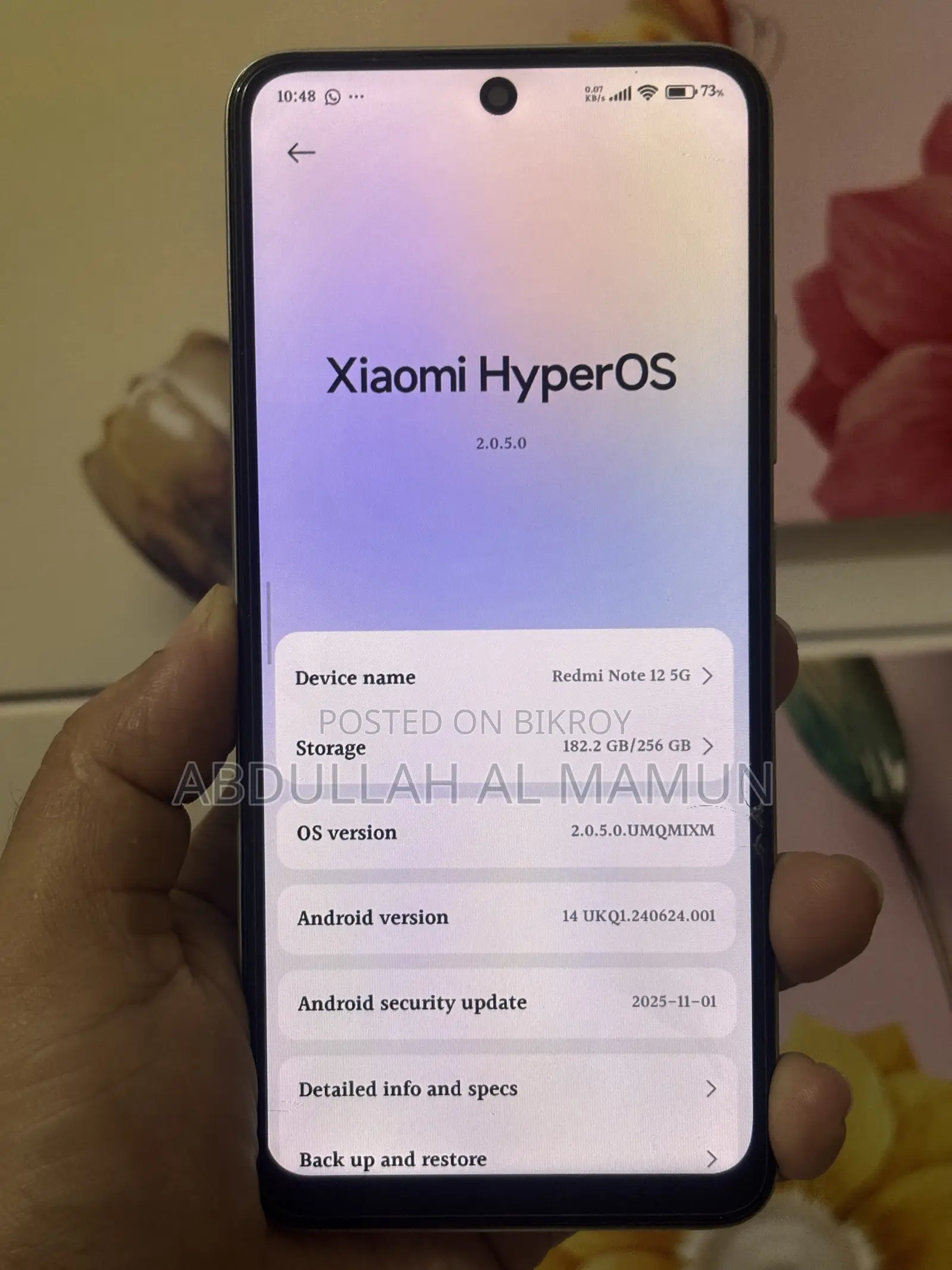 Xiaomi Redmi Note 12 256 GB Silver