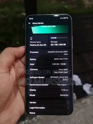 Realme P3 Ultra 256 GB Gray
