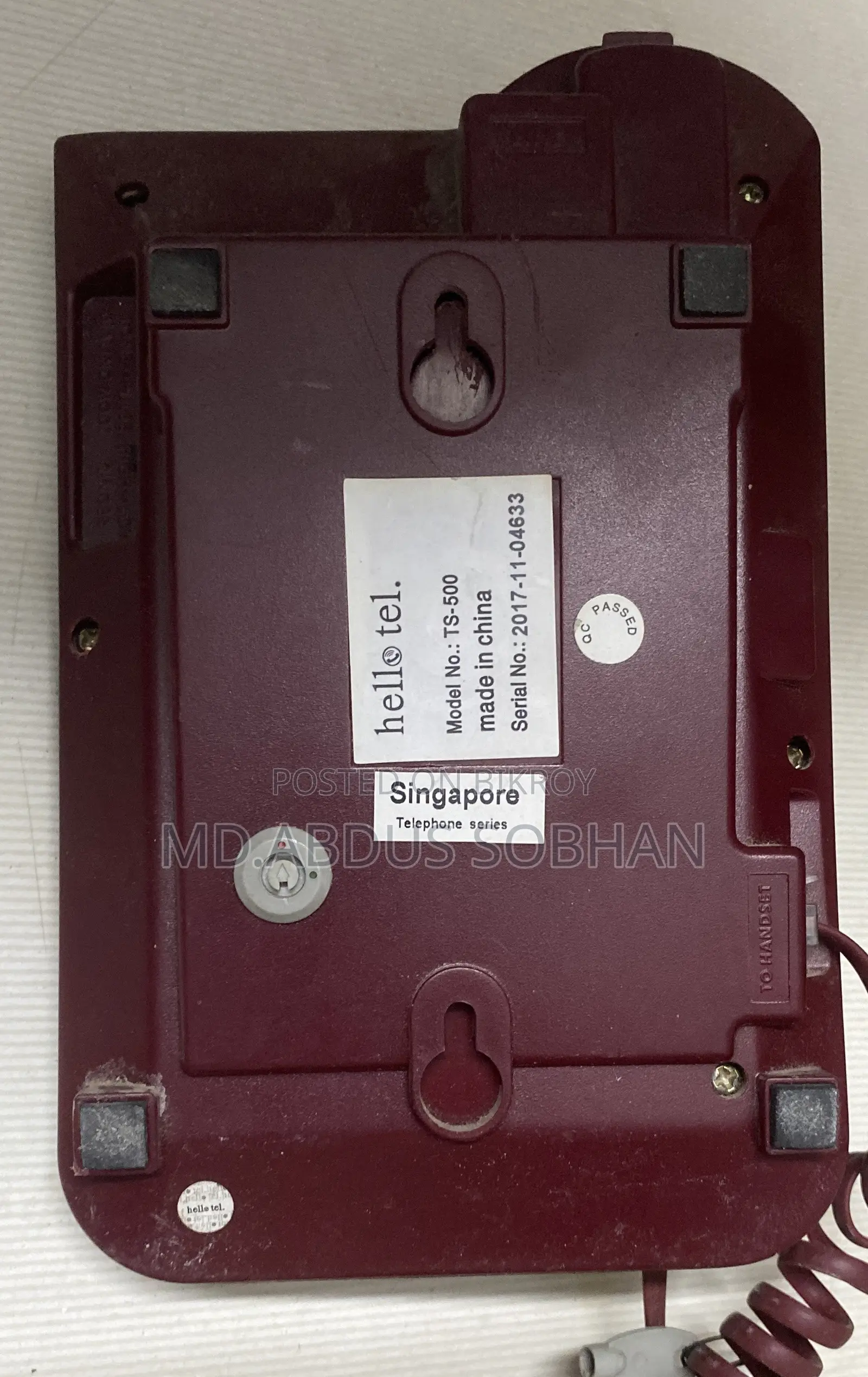 Telephone Set, Hello Tel, TS500