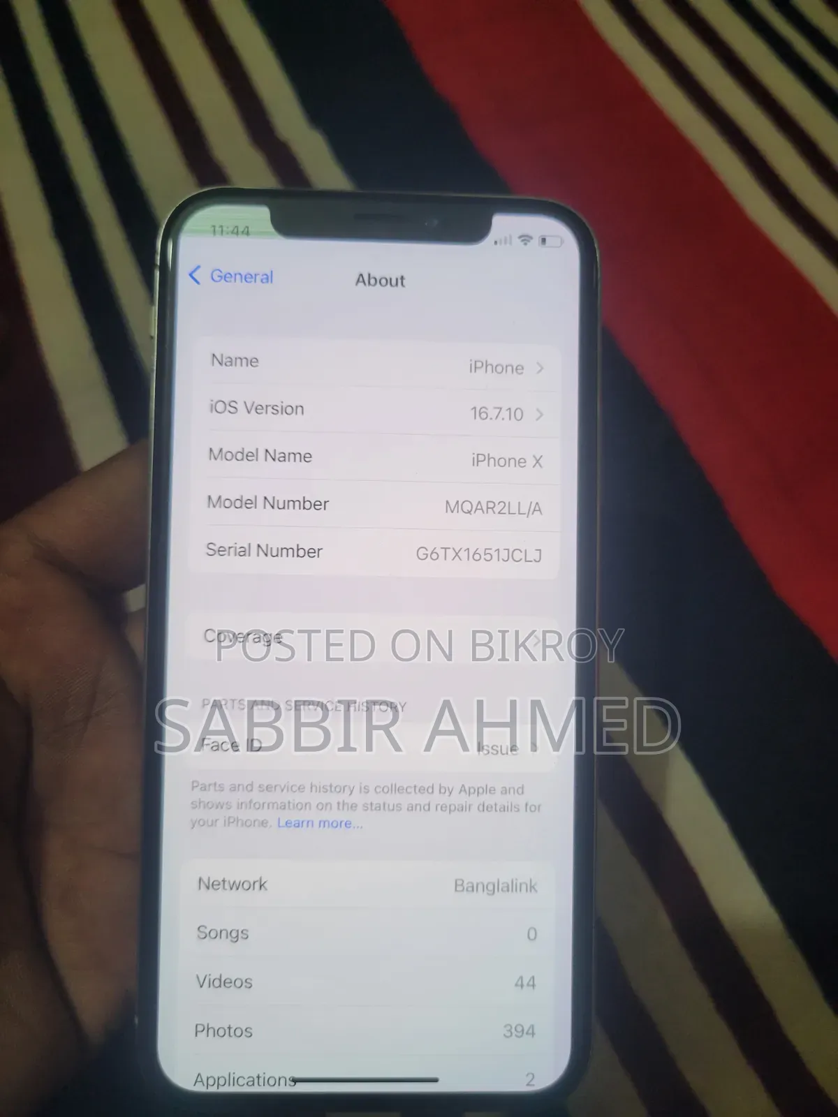 Apple iPhone X 64 GB White