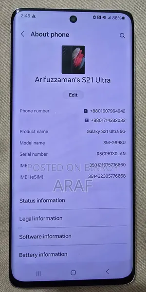 Samsung Galaxy S21 5G 128 GB Silver