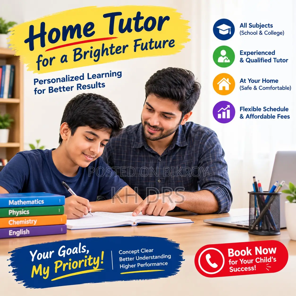 Private/Home Tutor (Class 1 - 10)