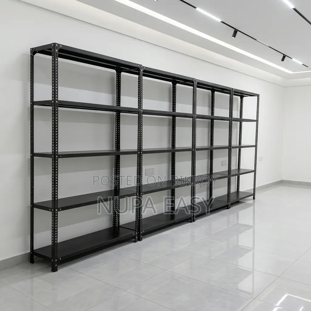 Heavy Duty Slotted Angle Rack / Industrial Storage & Display Shelf