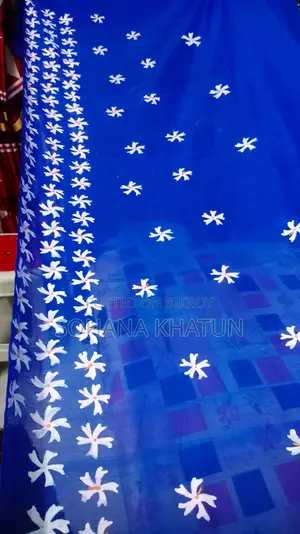 Half Silk Hand Printed Saree