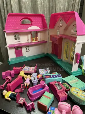 Doll House With Playset