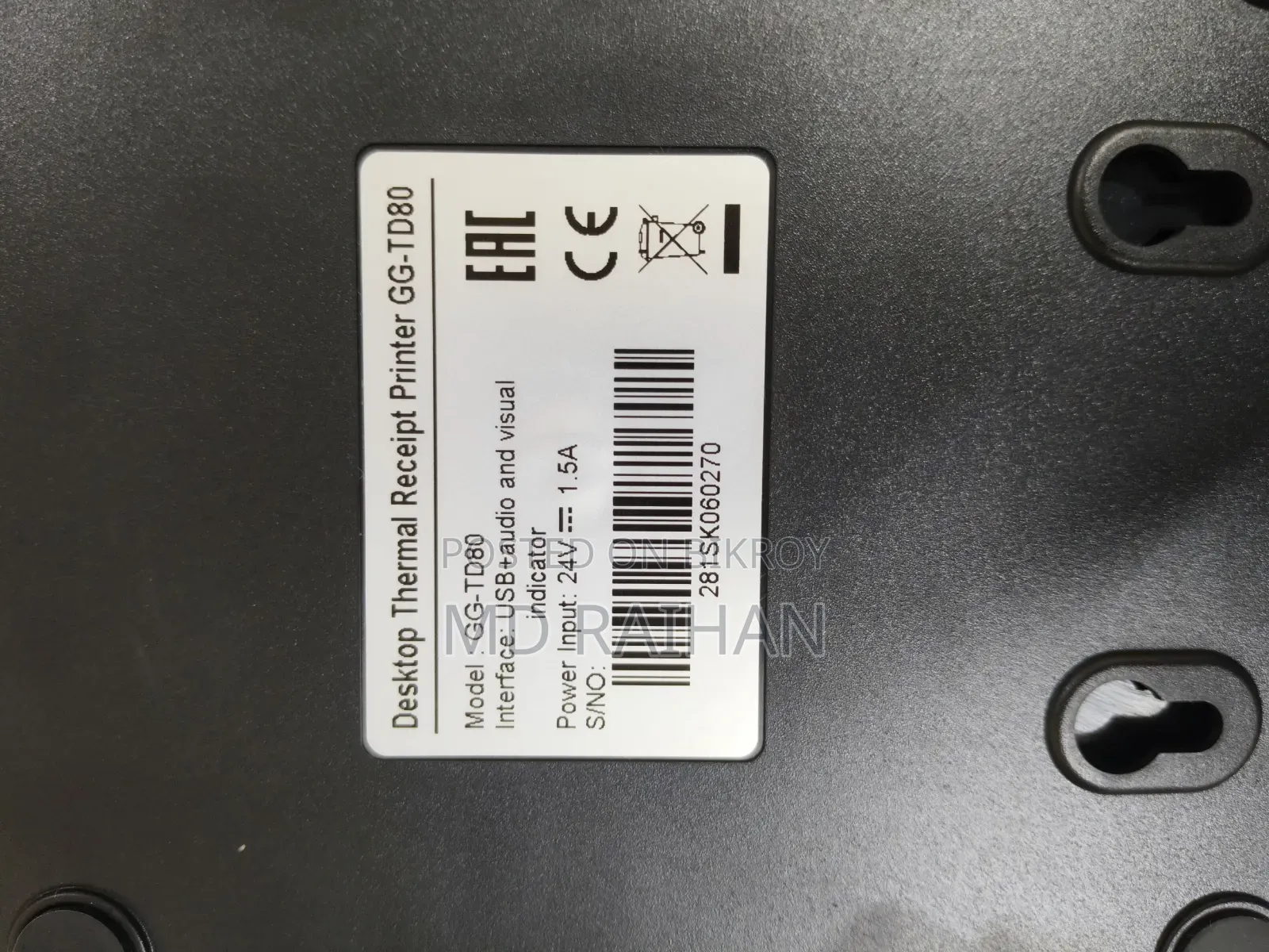 Thermal Receipt Label Printer
