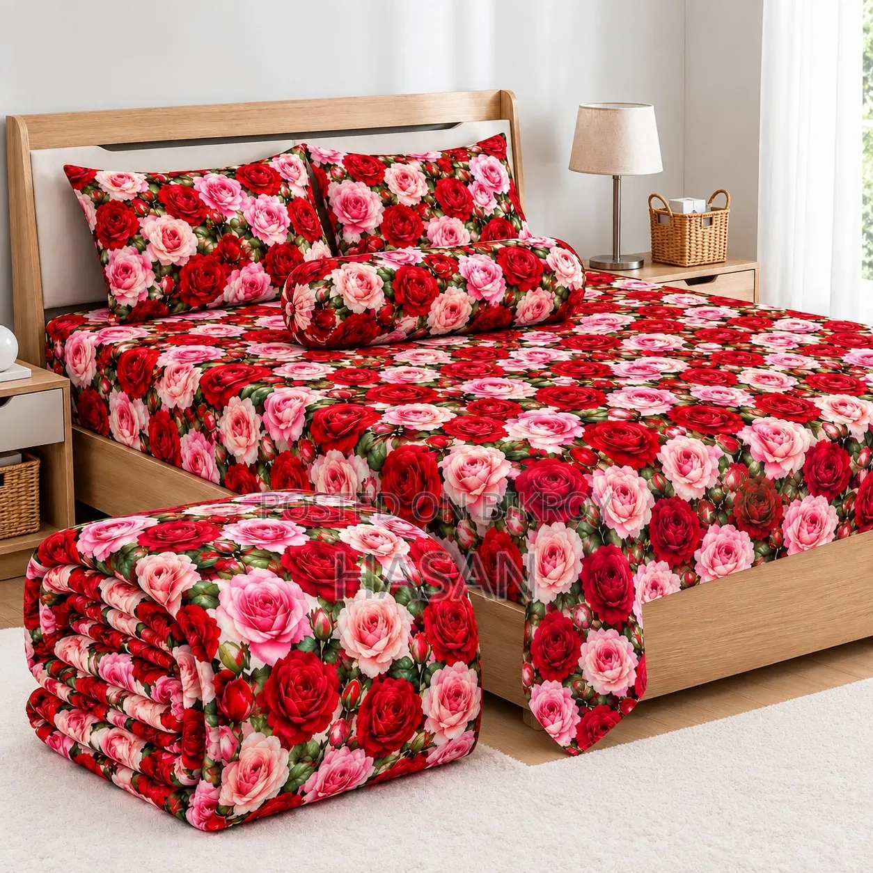 5 Pieces 3D Print Comforter Set