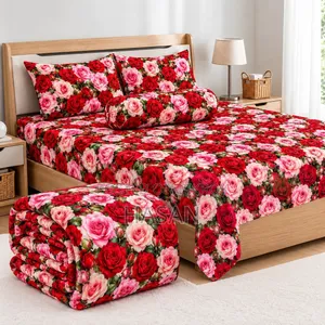 5 Pieces 3D Print Comforter Set