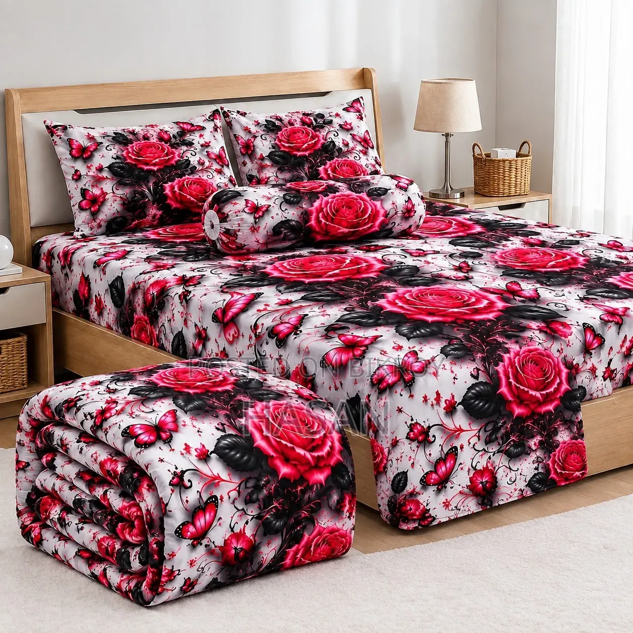 5 Pieces 3D Print Comforter Set
