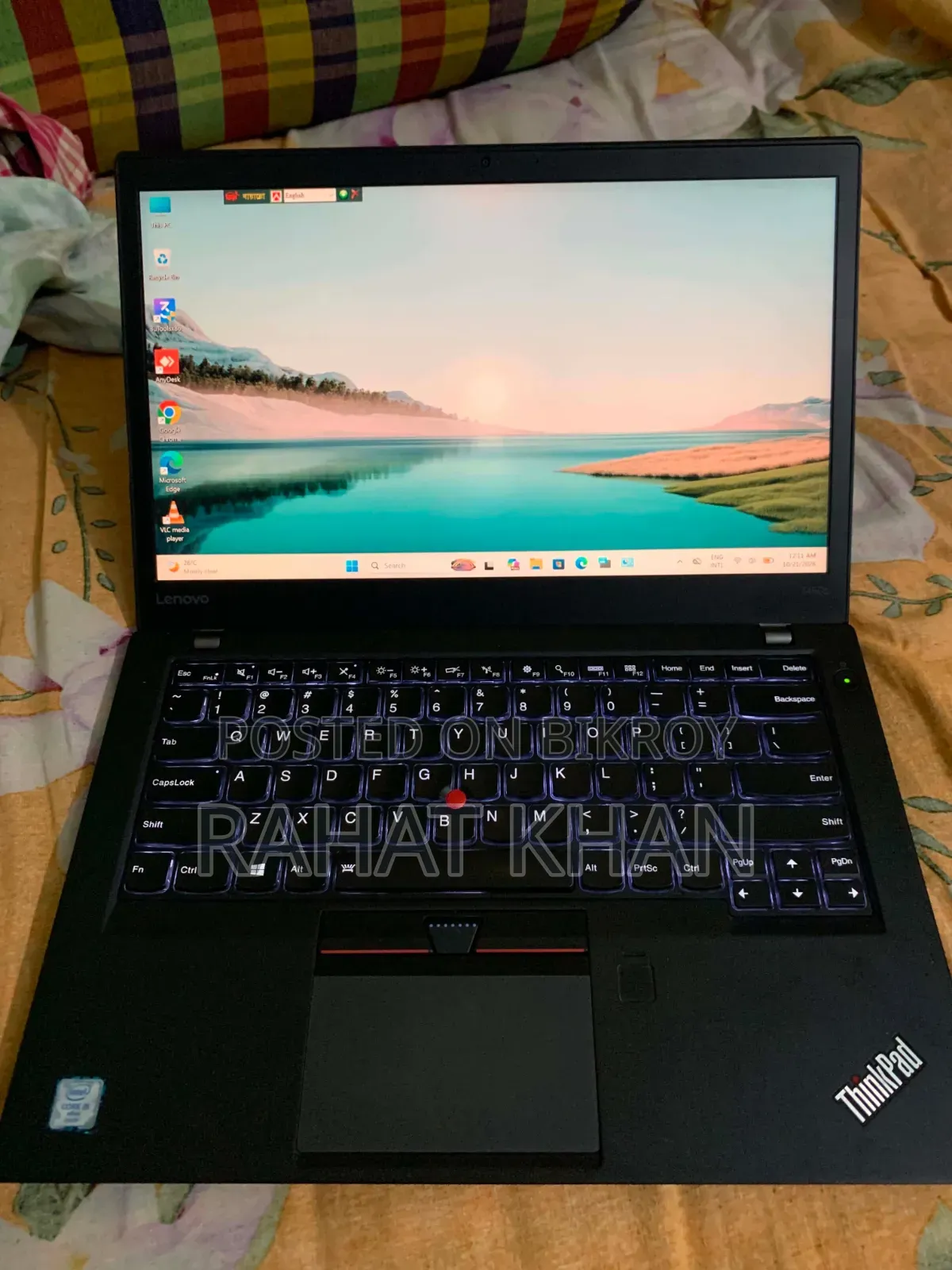 Laptop Lenovo ThinkPad T460s 8GB Intel Core i5 SSD 256GB