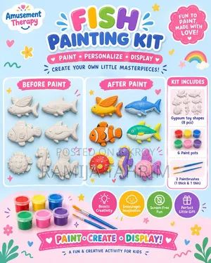 Amusement Therapy - DIY Gypsum Painting Kit for Kids & Adults
