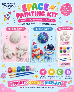Amusement Therapy - DIY Gypsum Painting Kit for Kids & Adults