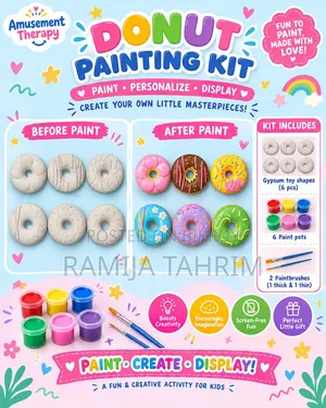 Amusement Therapy - DIY Gypsum Painting Kit for Kids & Adults