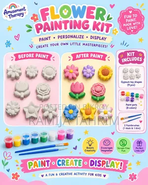 Amusement Therapy - DIY Gypsum Painting Kit for Kids & Adults