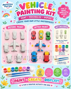 Amusement Therapy - DIY Gypsum Painting Kit for Kids & Adults