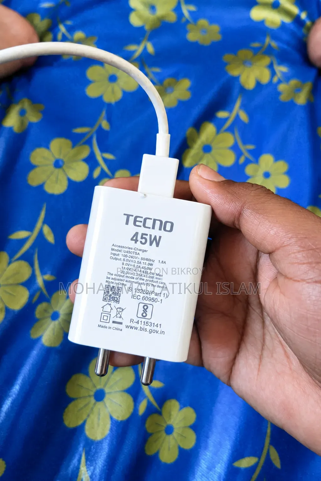 45w Tecno Original Charger