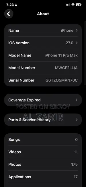 Apple iPhone 11 Pro Max 64 GB Gray
