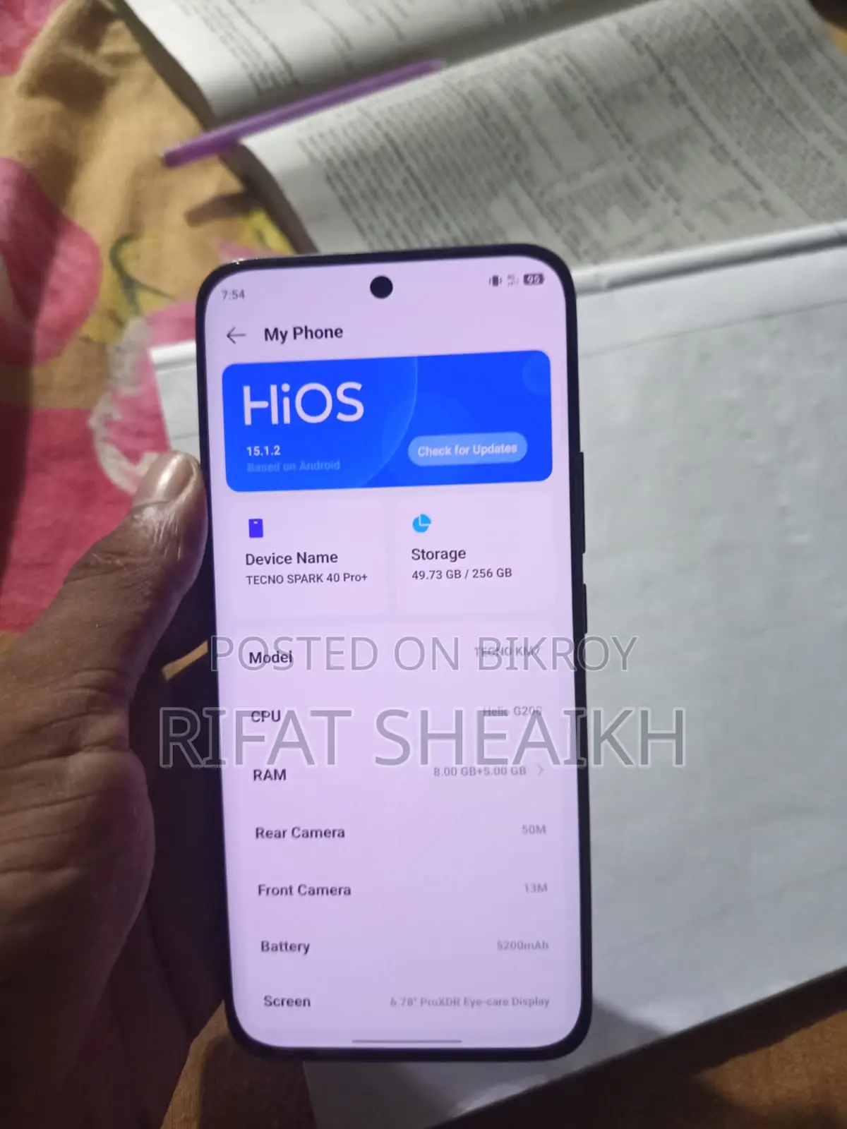 Tecno Spark 40 Pro+ 256 GB Black