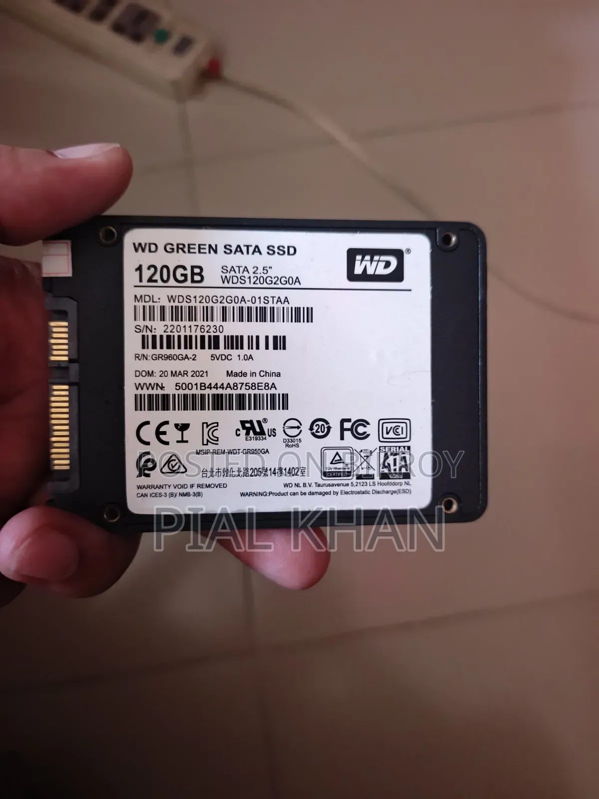Wd SSD 120 Gigabyte