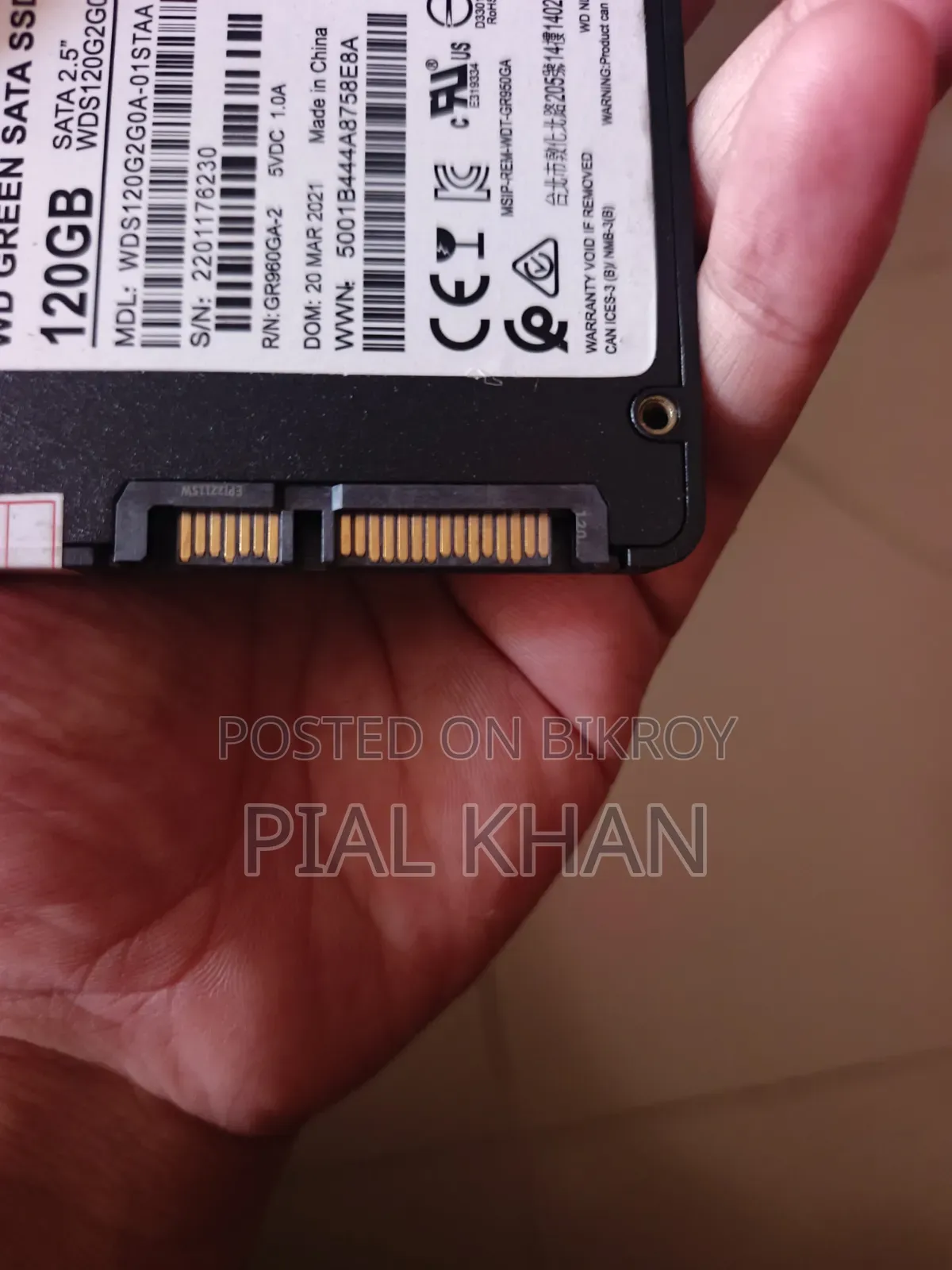 Wd SSD 120 Gigabyte