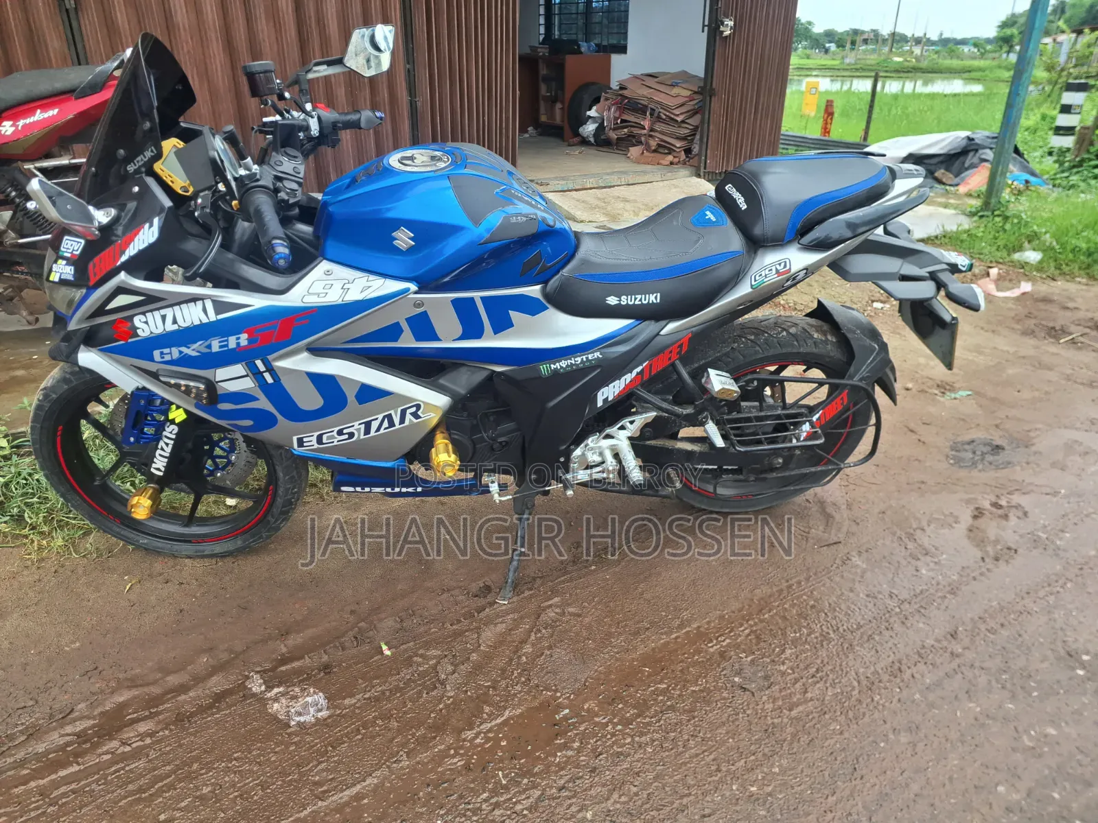 Blue 2022 Suzuki Gixxer SF