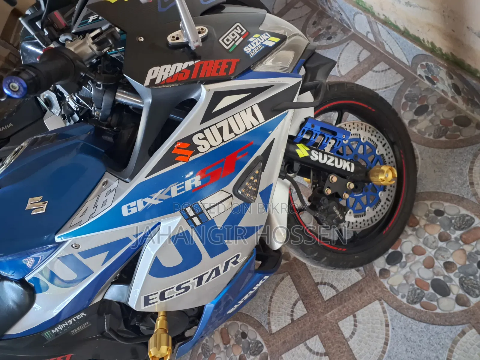 Blue 2022 Suzuki Gixxer SF