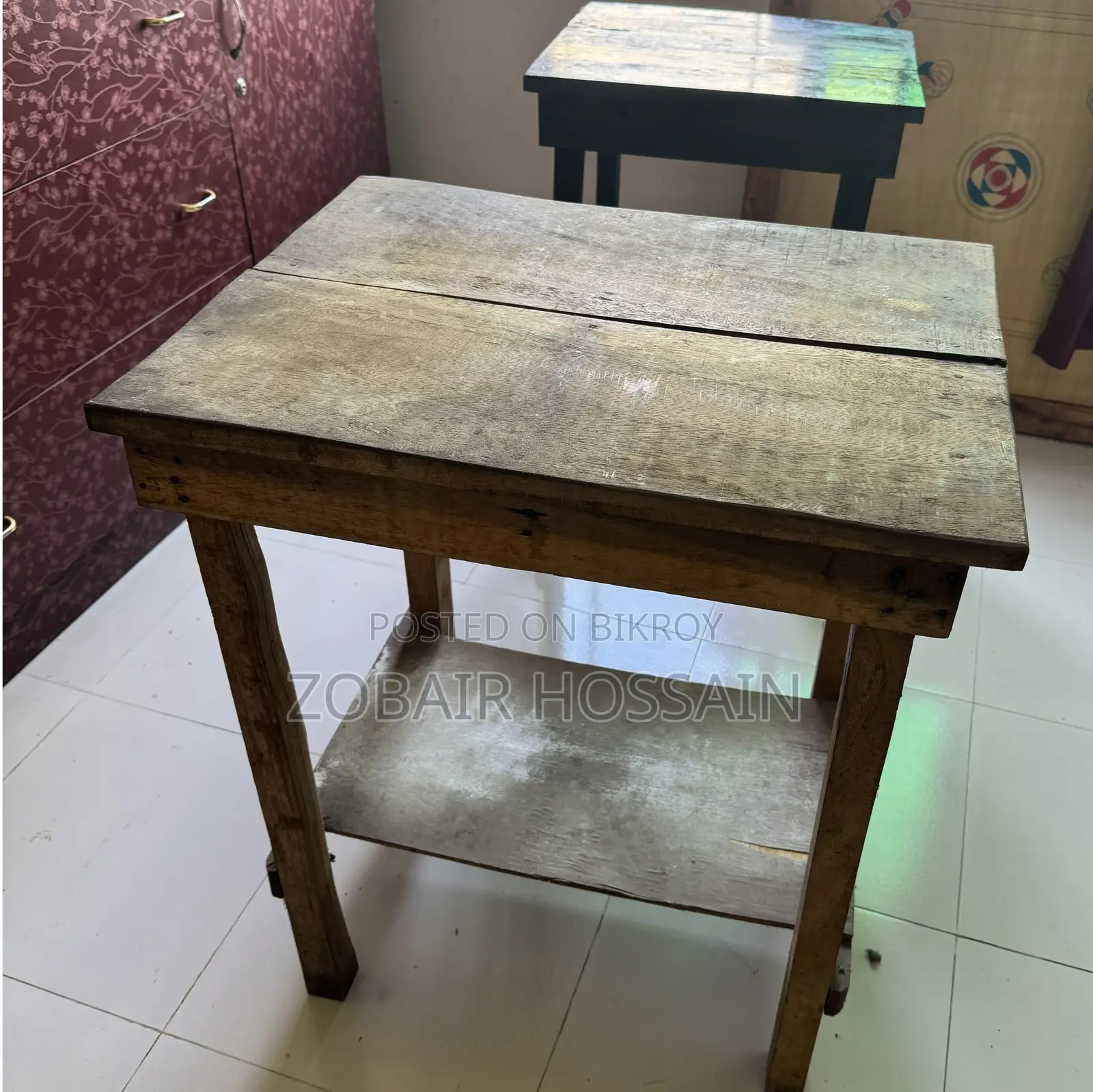 Wooden Multipurpose (Tool Table) Table for Sale (Badda Residents Only)