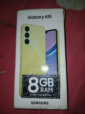 স্যামসাং গ্যালাক্সি এ১৫ ৫জি ১২৮ জিবি ইয়েলো