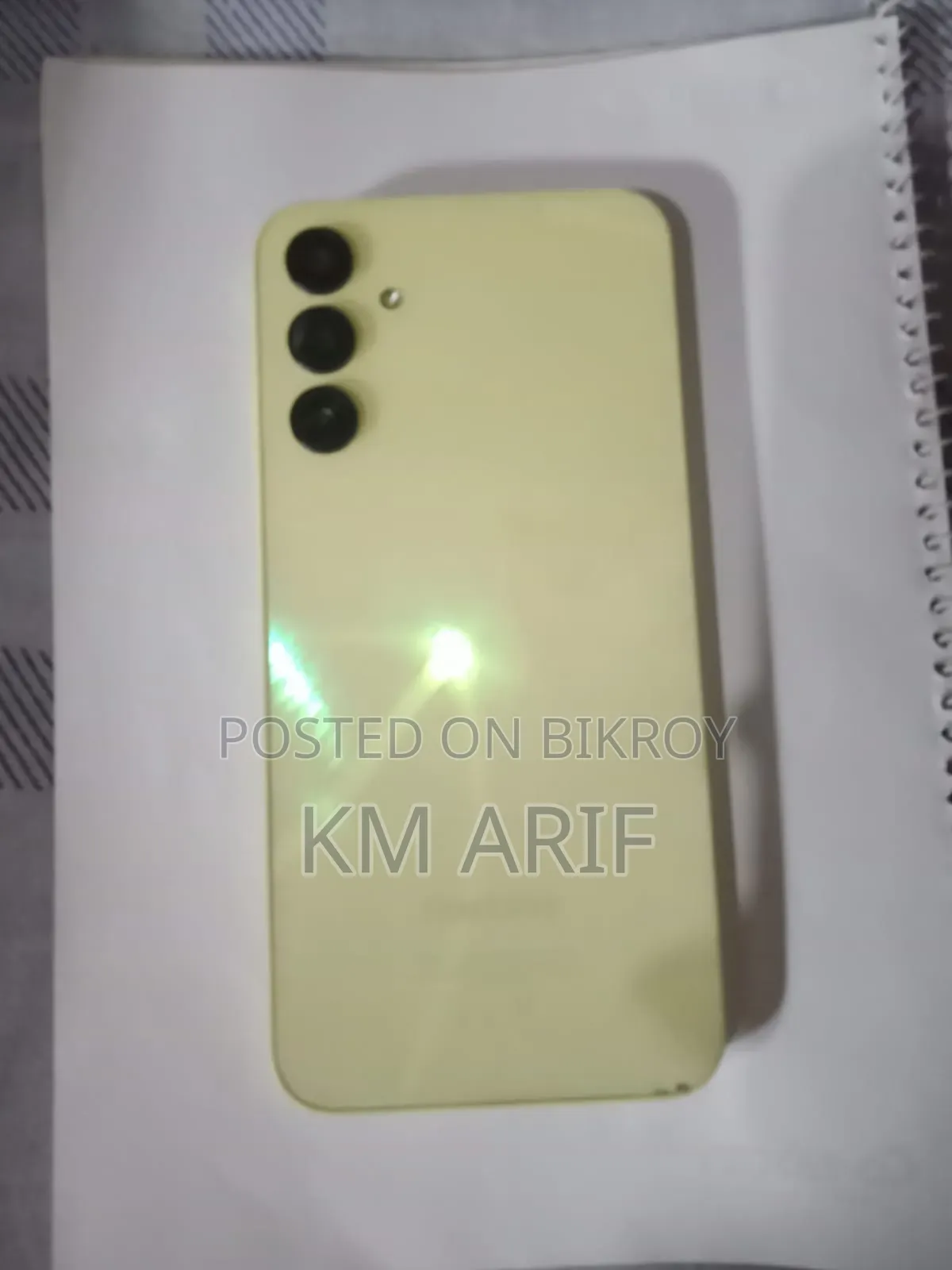 স্যামসাং গ্যালাক্সি এ১৫ ৫জি ১২৮ জিবি ইয়েলো