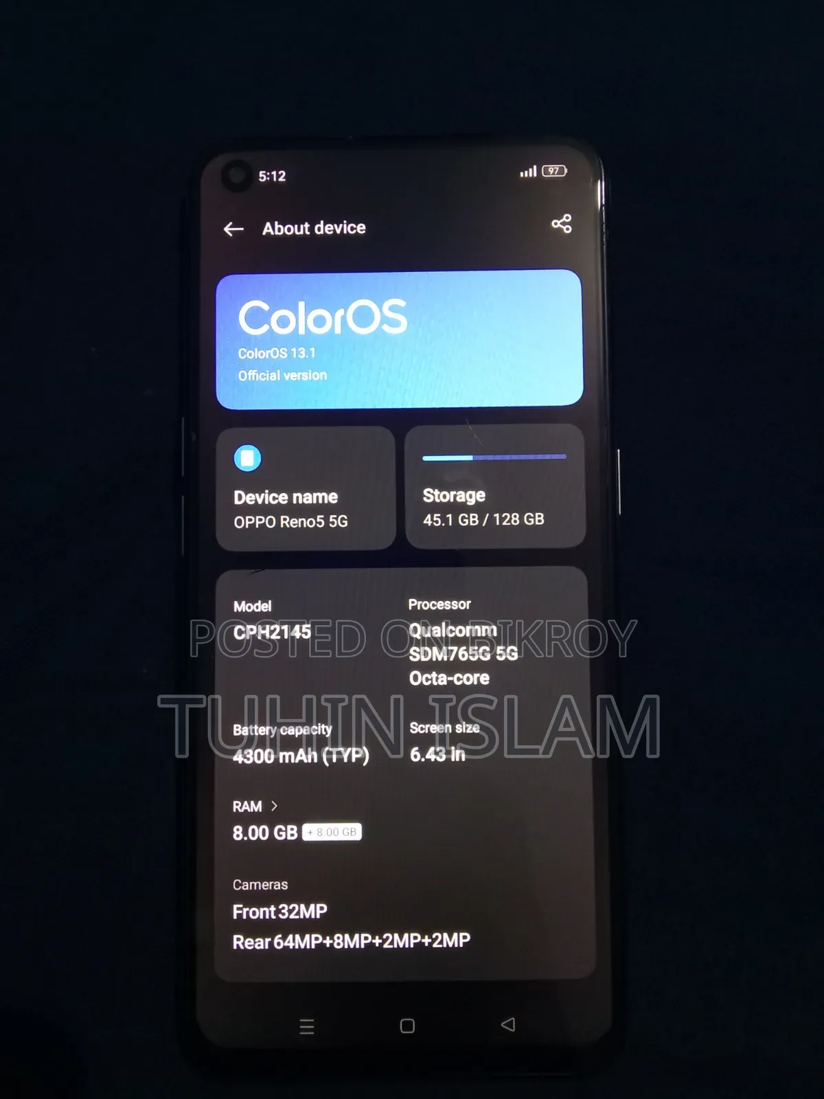 Oppo Reno 5 128 GB