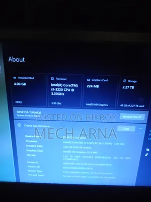 Desktop Computer 4GB Intel Core i3 HDD 2T