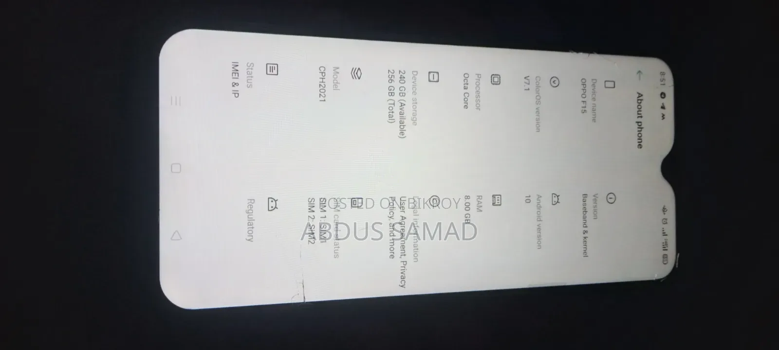 Oppo F15 256 GB Blue